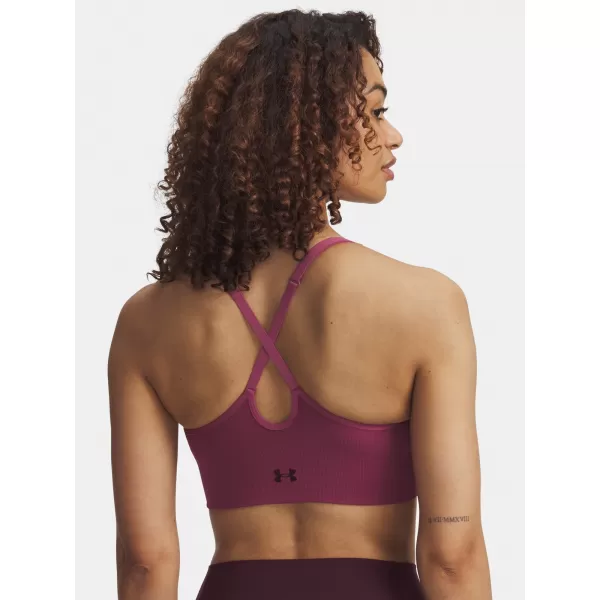 Dámská podprsenka UNDER ARMOUR VANISH SEAMLESS LOW BRA 1384417-659 ČERVENÁ 