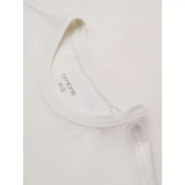  Pánské triko OMBRE OM-TSPT-0248 WHITE 