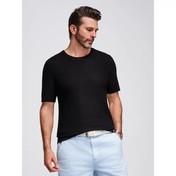  Pánské triko OMBRE OM-TSCT-0253 BLACK 