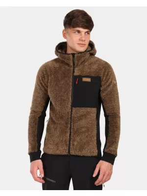 Pánská fleece mikina KILPI NORKA-M ZM0204KI HNĚDÁ