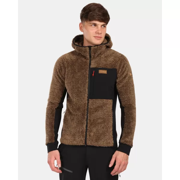  Pánská fleece mikina KILPI NORKA-M ZM0204KI HNĚDÁ 