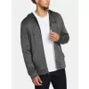 Pánská mikina UNDER ARMOUR UA ARMOUR FLEECE FZ HOODIE 1373357-025 ŠEDÁ