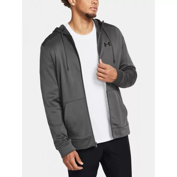  Pánská mikina UNDER ARMOUR UA ARMOUR FLEECE FZ HOODIE 1373357-025 ŠEDÁ 