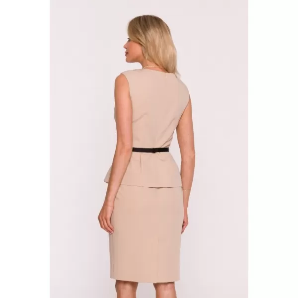  Dámské šaty STYLOVE S427 BEIGE 