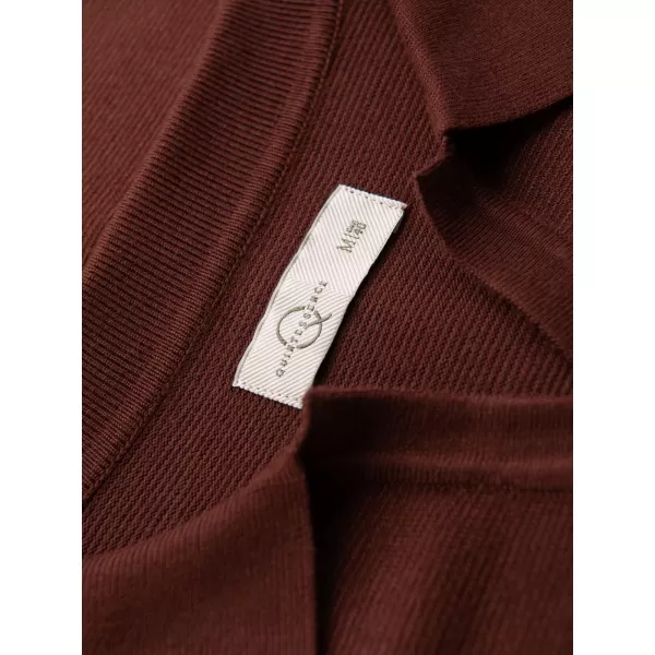  Pánské polo triko OMBRE OM-POSS-0159 DARK BROWN 