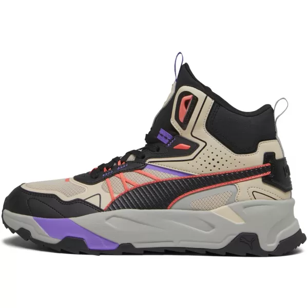  Boty PUMA TRINITY MID HYBRID 39232703 GRANOLA/BLACK/FIERY CORAL 