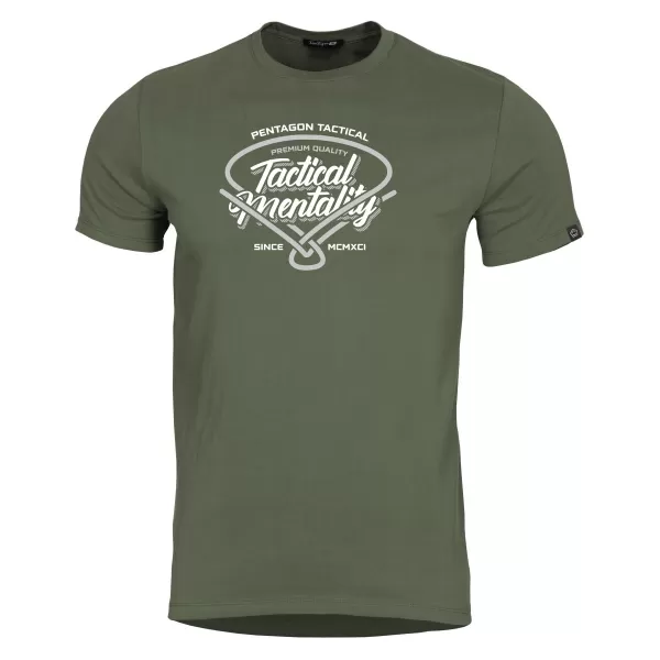  Triko PENTAGON AGERON TACTICAL MENTALITY K09012 OLIVE GREEN 