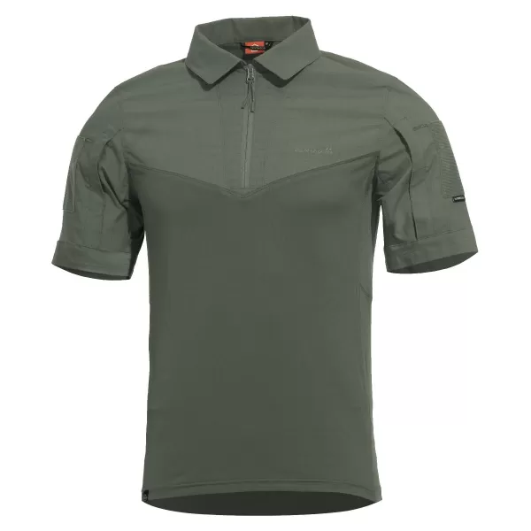  Pánské triko s límečkem PENTAGON RANGER SHORT ARM SHIRT K02013 CAMO GREEN 
