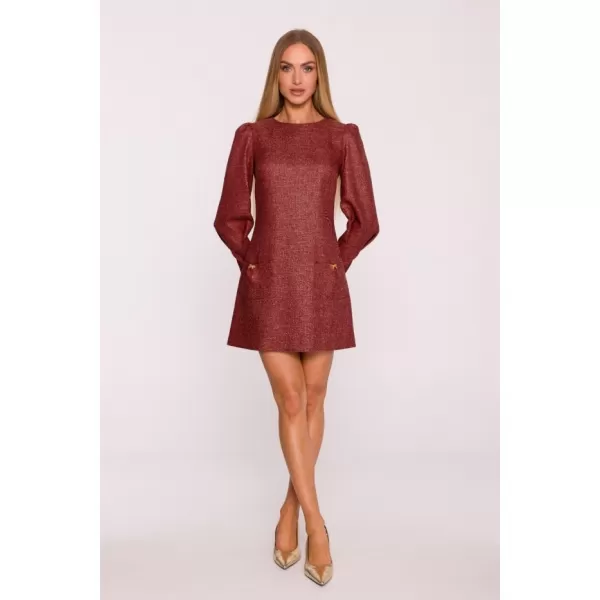  Dámské šaty MOE M870 MAROON 
