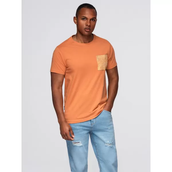  Pánské triko OMBRE OM-TSPT-0227 ORANGE 