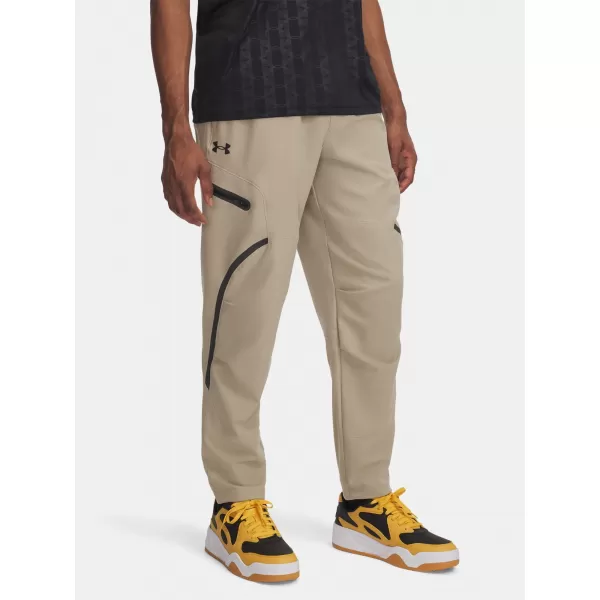  Pánské sportovní kalhoty UNDER ARMOUR UA UNSTOPPABLE CARGO PANT 1390256-299 HNĚDÁ 