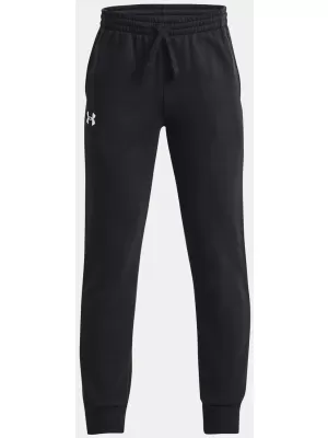 Chlapecké tepláky UNDER ARMOUR UA RIVAL FLEECE JOGGERS 1379787-001 ČERNÁ