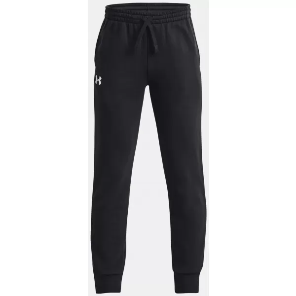  Chlapecké tepláky UNDER ARMOUR UA RIVAL FLEECE JOGGERS 1379787-001 ČERNÁ 