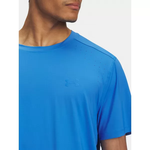 Pánské triko UNDER ARMOUR UA LAUNCH ELITE SHORTSLEEVE 1389802-402 MODRÁ 