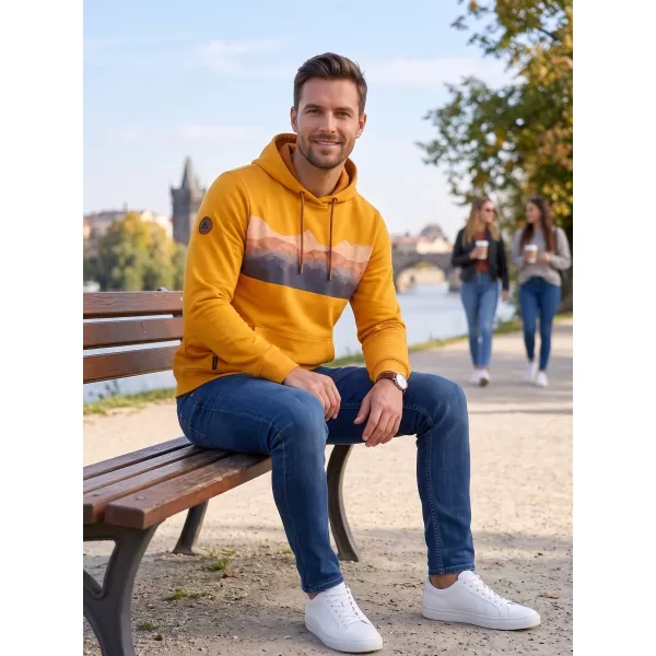  Pánská mikina ALTISPORT GORO HOŘČICOVÁ 