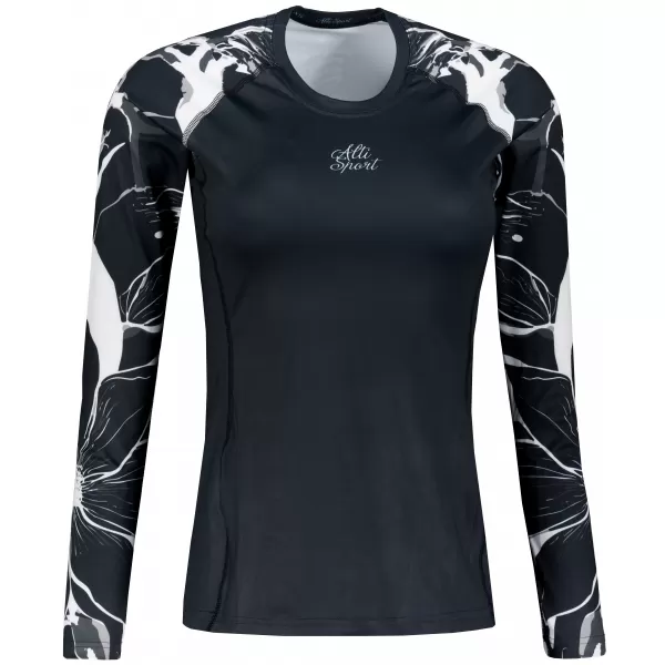  Dámské funkční triko s dlouhým rukávem premium ALTISPORT VOJ/ALW114TR03 ČERNÁ 
