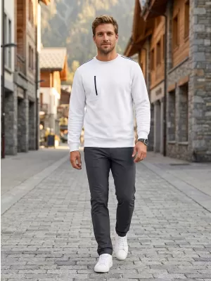 Unisex mikina Kariban WK | WK 403 WHITE/NAVY