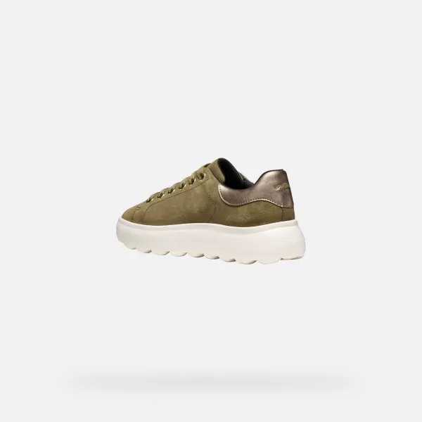  Dámské tenisky GEOX SPHERICA EC4.1 G009311 KHAKI 