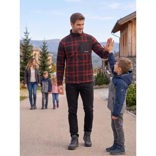  Pánská mikina ALTISPORT SERAN ČERVENÁ 