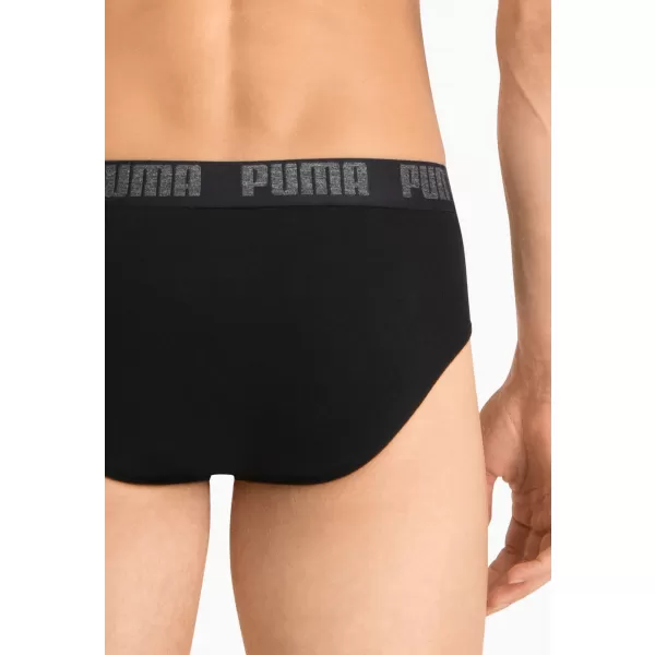  Pánské slipy PUMA BASIC BRIEF 2P 88910006 BLACK/BLACK 