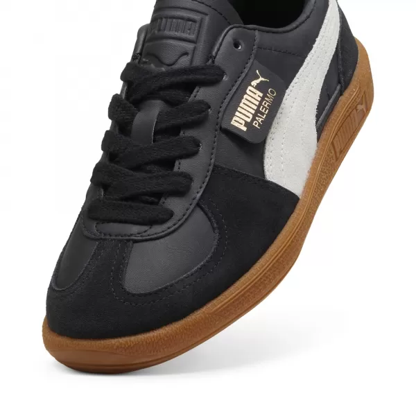  Dětské boty PUMA PALERMO LTH JR 39727503 PUMA BLACK/FEATHER GRAY/GUM 