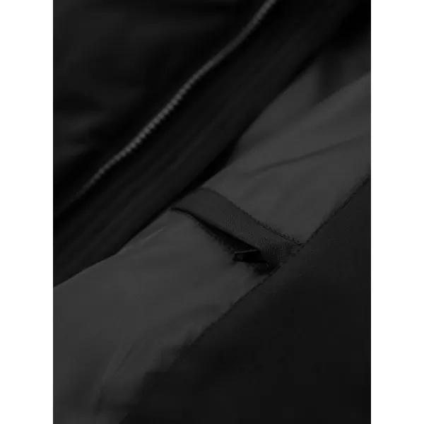  Pánský kabát OMBRE OM-JALJ-0264 BLACK 