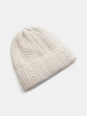 Dámská čepice UNDER ARMOUR W HALFTIME CABLE KNIT BEANIE 1386639-279 HNĚDÁ