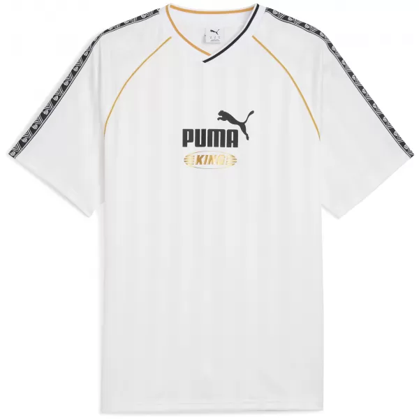  Pánský dres PUMA KING RELAXED FOOTBALL JERSEY 63256302 PUMA WHITE 