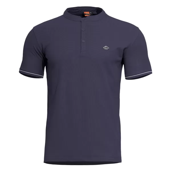  Pánské triko PENTAGON LEVANTES HENLEY T-SHIRT STRIPES K09025 NAVY BLUE 