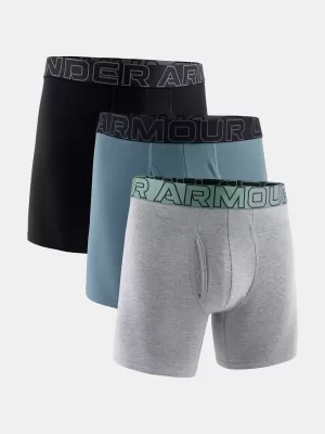 Pánské boxerky UNDER ARMOUR M PERF COTTON 6IN (3KS) 1383889-035 JASPER BLUE