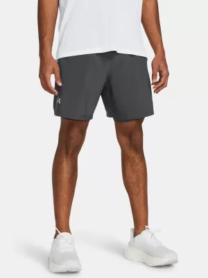 Pánské kraťasy UNDER ARMOUR UA LAUNCH 7'' 2-IN-1 SHORTS 1382641-025 ŠEDÁ