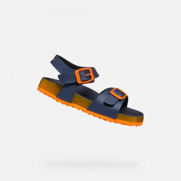  Chlapecké sandály GEOX GHITA J558LC0003WC0659 TMAVĚ MODRÁ 