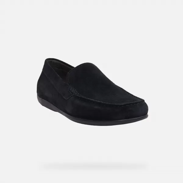  Pánské mokasíny GEOX ASCANIO G002709 TMAVĚ MODRÁ 