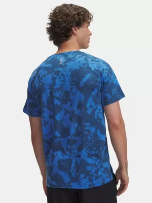 Pánské triko UNDER ARMOUR UA LAUNCH PRINTED SS modrá