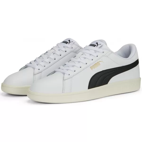  Pánské boty PUMA SMASH 3.0 L 39098703 PUMA WHITE/BLACK/GOLD/IVORY 