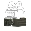 Vesta PENTAGON COMBAT MODULAR CUMMERBUND K17094 BROWN GREY