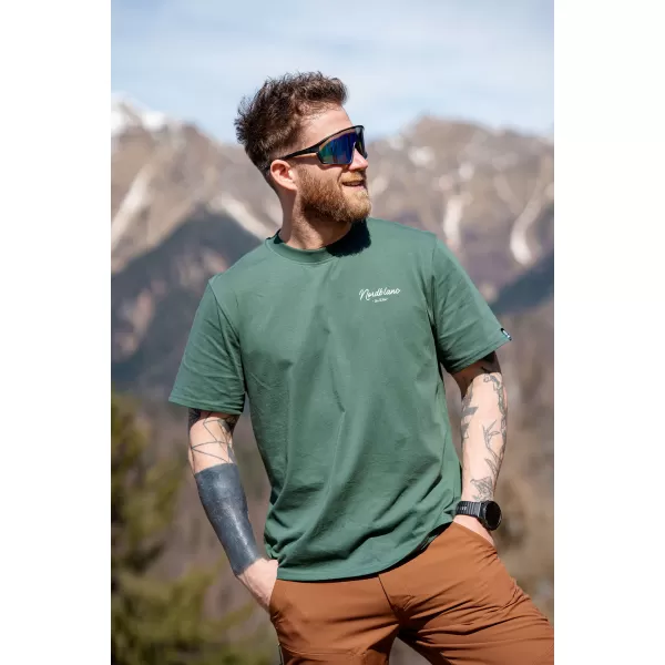  Pánské triko NORDBLANC CAMPING NBSMT8157 TMAVĚ ZELENÁ 