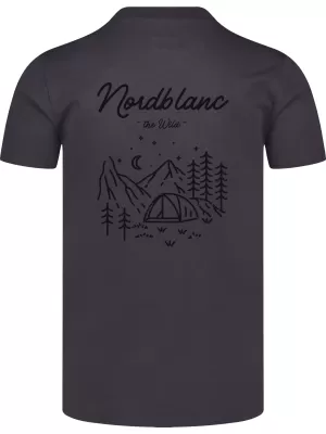 Pánské triko NORDBLANC CAMPING NBSMT8157 ČERNÁ