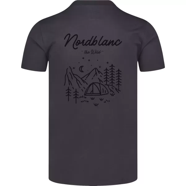  Pánské triko NORDBLANC CAMPING NBSMT8157 ČERNÁ 