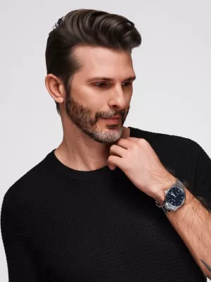 Pánské triko OMBRE OM-TSCT-0253 BLACK