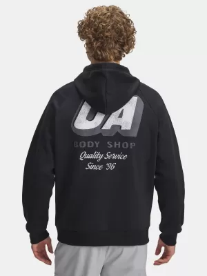Pánská mikina UNDER ARMOUR UA RIVAL FLEECE HBR LOGO HD 6003955-001 ČERNÁ