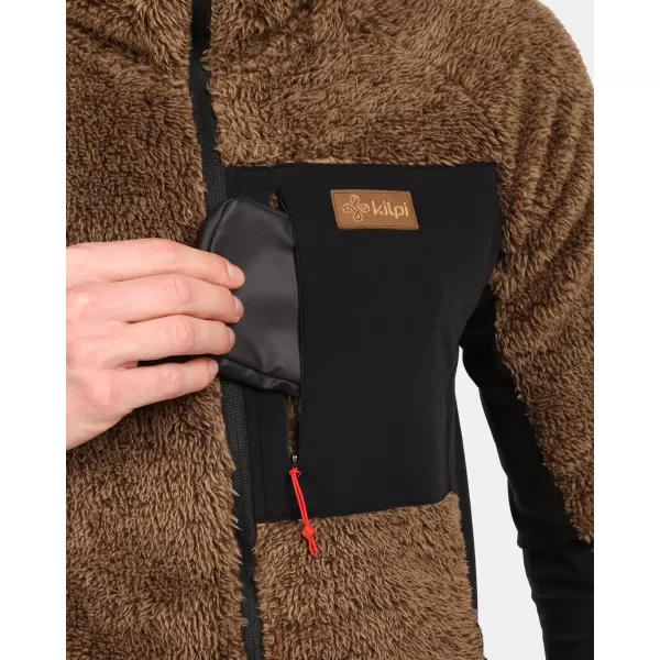  Pánská fleece mikina KILPI NORKA-M ZM0204KI HNĚDÁ 