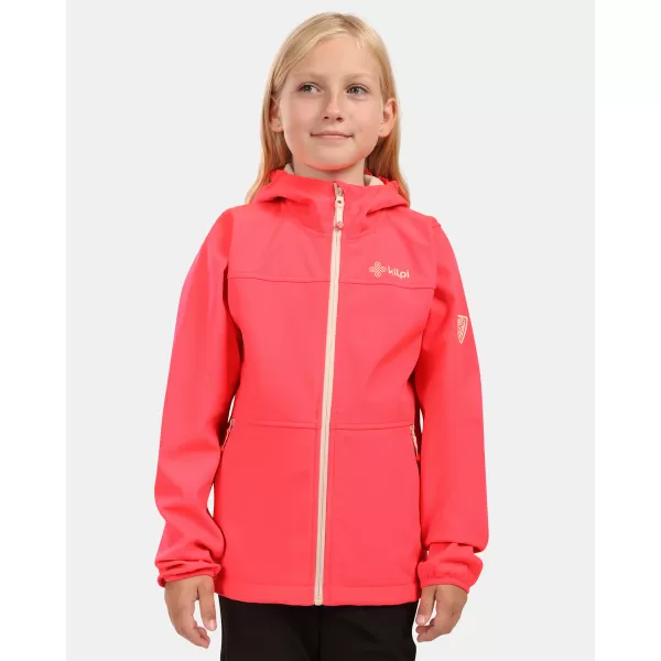  Dětská softshellová bunda KILPI RAVIA-J ZJ0115KI RŮŽOVÁ 