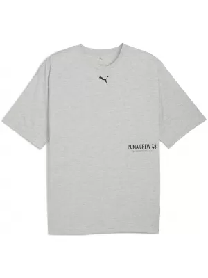 Pánské triko PUMA M GRAPHIC OVERSIZE TEE 52762604 LIGHT GRAY HEATHER