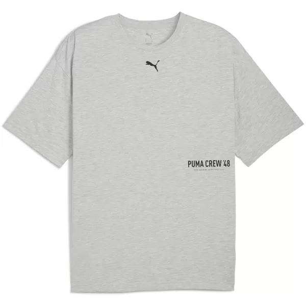  Pánské triko PUMA M GRAPHIC OVERSIZE TEE 52762604 LIGHT GRAY HEATHER 