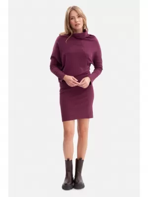 Dámské šaty BEWEAR B309 PLUM