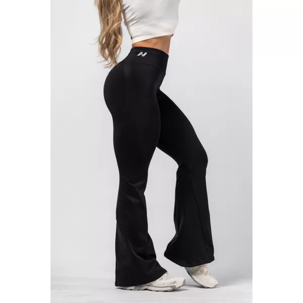  NEBBIA Tvarující bezešvé flared legíny FLOW SEAMLESS 498 BLACK 