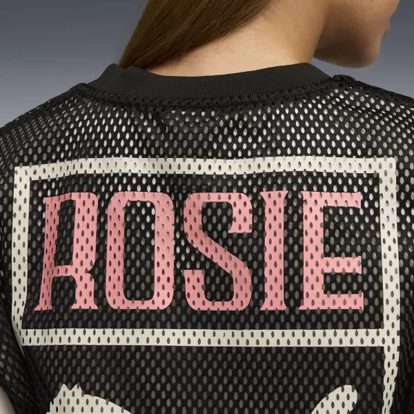  Dámské tílko PUMA X ROSÉ RELAXED MESH TOP 63380401 PUMA BLACK 