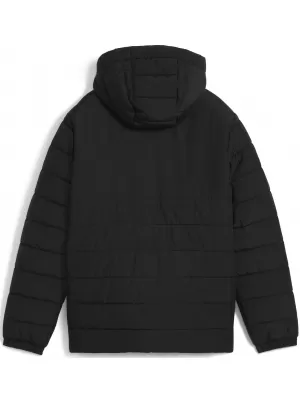 Dětské bunda PUMA TEAMADDITIONS HOODED PADDED JACKET JR 65973803 PUMA BLACK/PUMA SILVER