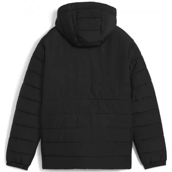  Dětské bunda PUMA TEAMADDITIONS HOODED PADDED JACKET JR 65973803 PUMA BLACK/PUMA SILVER 